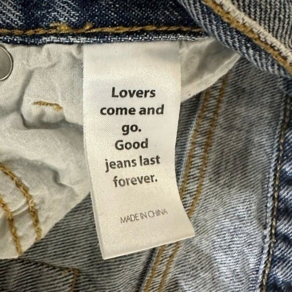 Pacsun Jeans Pants High Rise Straight Light Medium Denim Button Closure Size 26 - Picture 6 of 7